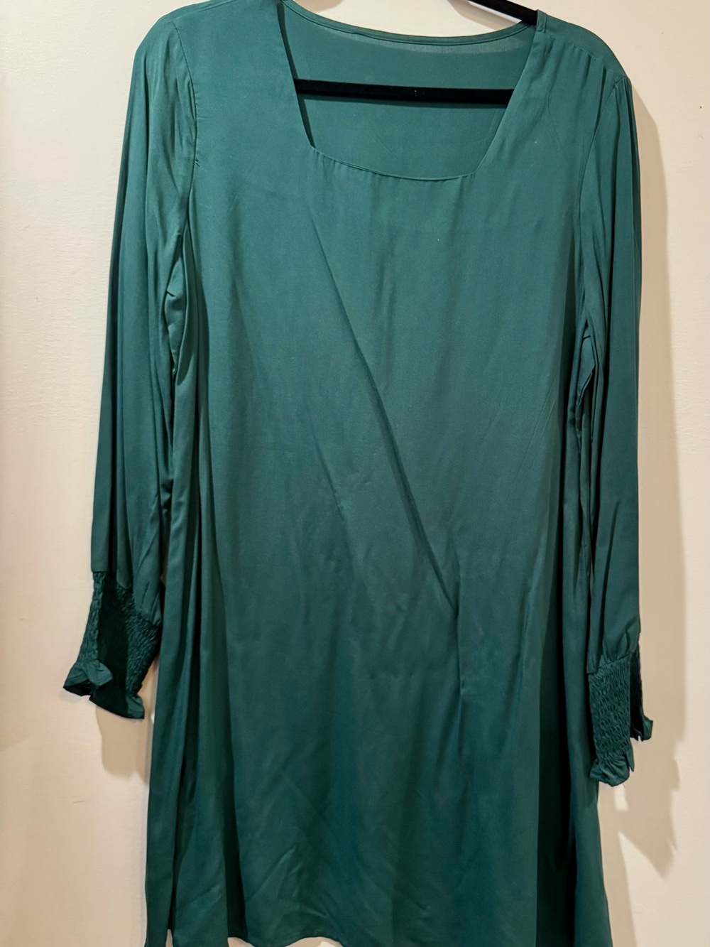 Hunter Green Long Sleeve Tunic Dress